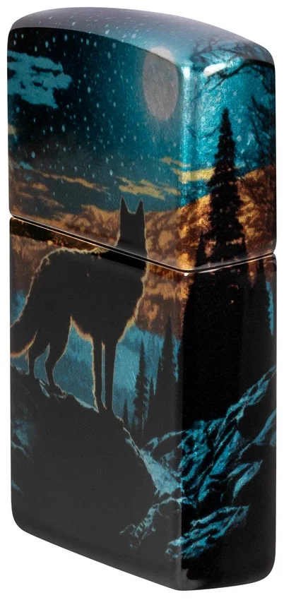 Motif « Loup au clair de lune » Motif « Loup au clair de lune »