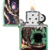 Motif « Monstre de l’Apocalypse » vert hautement poli