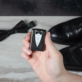 Motif nœud papillon noir