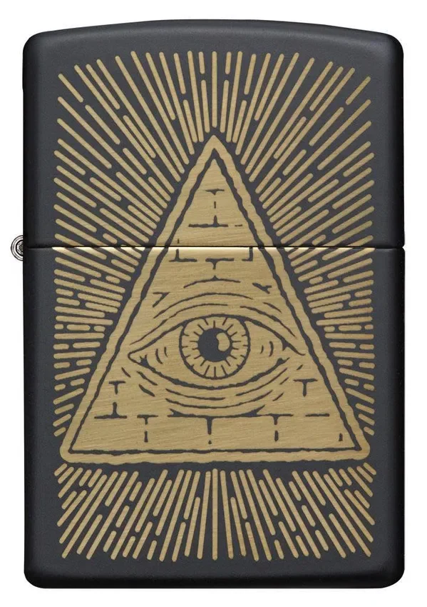 Motif « Œil de la Providence » noir mat Motif « Œil de la Providence » noir mat