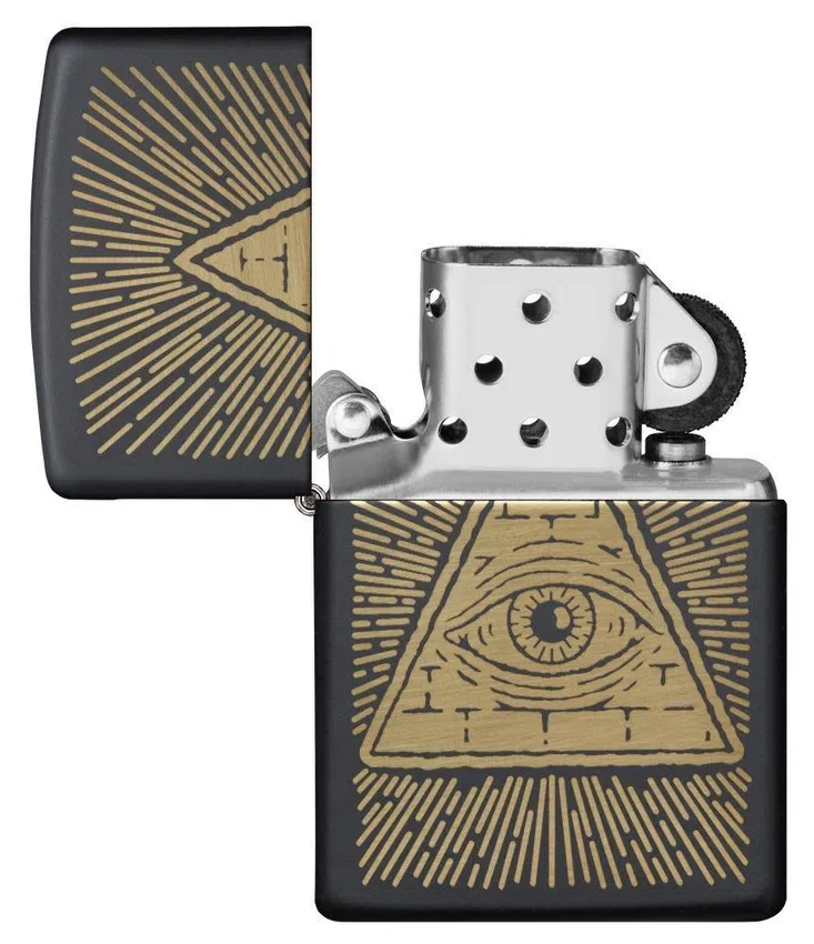 Motif « Œil de la Providence » noir mat Motif « Œil de la Providence » noir mat