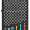 Motif « pièces d’échecs »