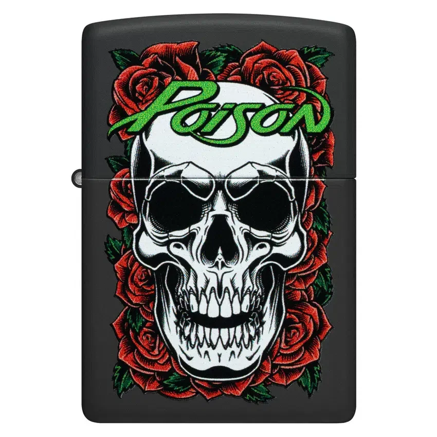 Motif « Poison » : crâne et roses Motif « Poison » : crâne et roses