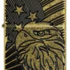 Motif représentant un aigle et un drapeau