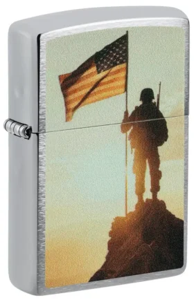 Motif « Soldat et drapeau »
