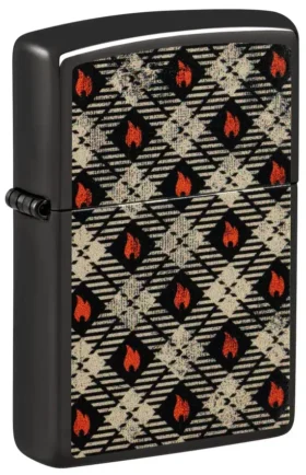 Motif tartan zippo