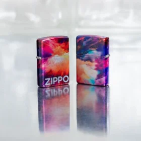 Motif Tie-dye zippo