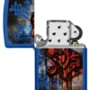 Motif tigre coloré bleu royal