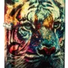 Motif tigre peint
