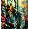Motif tigre peint