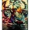 Motif tigre peint