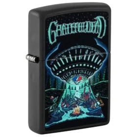 Motif « UFO » au light noir du Grateful Dead