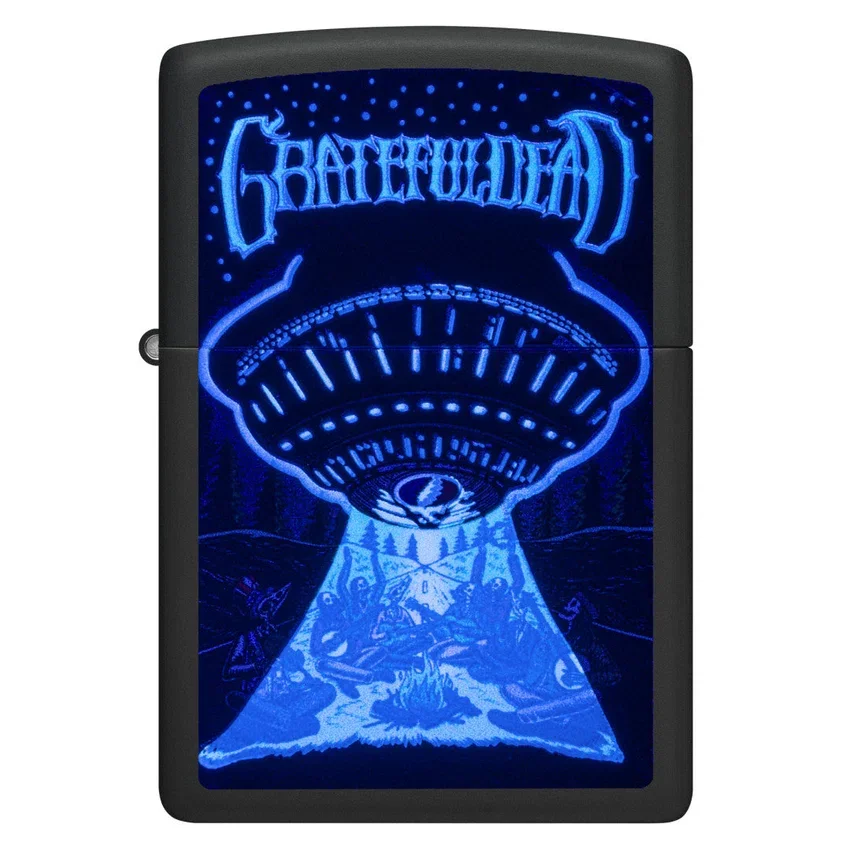 Motif « UFO » au light noir du Grateful Dead Motif « UFO » au light noir du Grateful Dead