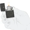 Motif Zippo au trait