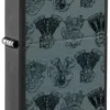 Motifs de moteurs Harley-Davidson® sous lumière noire
