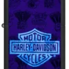 Motifs de moteurs Harley-Davidson® sous lumière noire