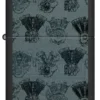Motifs de moteurs Harley-Davidson® sous lumière noire