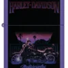 Motocyclette Harley-Davidson® en lumière noire
