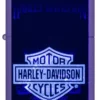 Motocyclette Harley-Davidson® en lumière noire