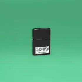 Plaque d’immatriculation zippo