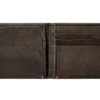 Portefeuille en cuir moka – Motif « Ancre » sur la plaque métallique