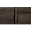 Portefeuille en cuir moka – Motif « Ancre » sur la plaque métallique