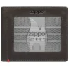 Portefeuille en cuir moka – Motif plaque métallique zippo 1932