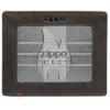 Portefeuille en cuir moka – Motif plaque métallique zippo 1932