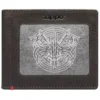 Portefeuille en cuir moka – Motif « Viking » sur plaque métallique