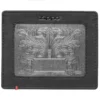 Portefeuille en cuir noir – Modèle Fandango avec plaque métallique