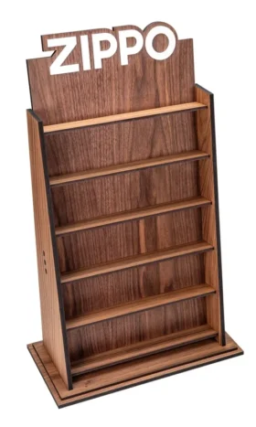 Présentoir de collection en noyer