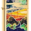Slim® High Polish Brass « Loup hurlant »