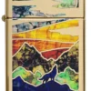 Slim® High Polish Brass « Loup hurlant »