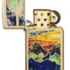 Slim® High Polish Brass « Loup hurlant »