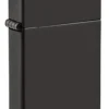 Slim® noir brillant avec logo zippo