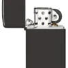 Slim® noir brillant avec logo zippo