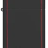 Slim® noir mat avec bordure rouge