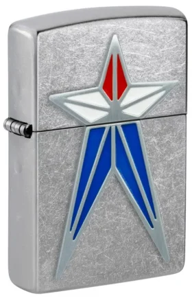 Étoile rouge, blanche et bleue