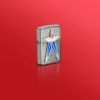 Étoile rouge, blanche et bleue