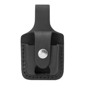 Étui noir pour briquet – Encoche pour le pouce