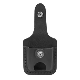 Étui noir pour briquet – Encoche pour le pouce