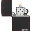 Zippo classique noir et rouge
