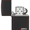 Zippo classique noir et rouge