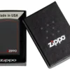 Zippo classique noir et rouge